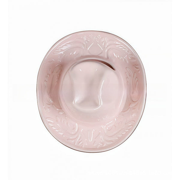 Ceramic cowboy hat infusion bottle